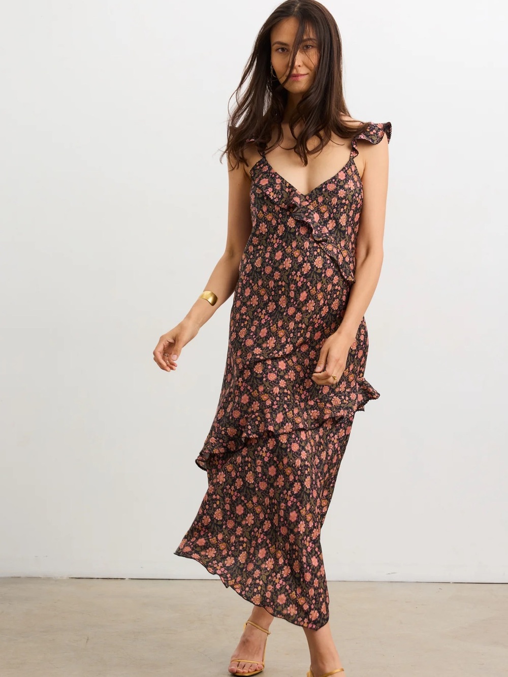 Hatch Amelia Toile Bias Slip Dress in Size 1